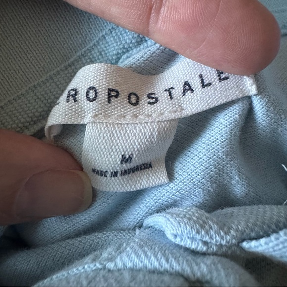 Lot of Aeropostale Polo Shirts - Gray, Burgundy, Light Blue, Green, Pink Size M - Picture 2 of 2